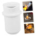 3pcs GLEAVI Melting Crucible Kit Laboratory Equipment Quartz Crucible Cup for Science Research