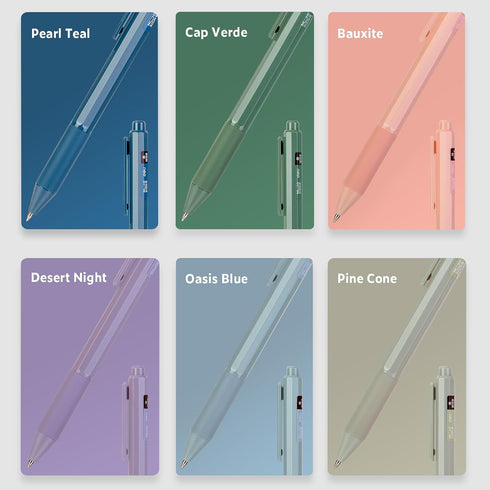 Gel Pens, 6 Pcs 0.5mm Black Ink Fine Point Smooth Writing Pens, High-End Gifts for Journaling Note Taking