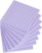 Vanpad 4x4 Inches Lined Sticky Notes, Light Purple Ruled Self-Stick Pads, 8 Pads/Pack for Home, Office, Notebook