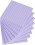 Vanpad 4x4 Inches Lined Sticky Notes, Light Purple Ruled Self-Stick Pads, 8 Pads/Pack for Home, Office, Notebook