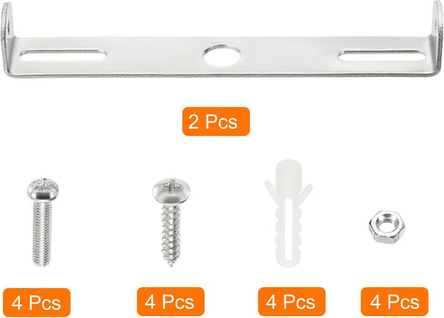 120x18x17mm 2 Set MECCANIXITY Ceiling Light Plate, Lighting Fixture Mounting Bracket for Home Office Chandelier