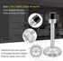 Door Stopper - Long 304 Stainless Steel Sound Dampening Door Stop Bumper Wall Protector, 5 inch Silver
