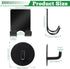 NEATABY 4 Pcs Black Razor Holder Bathroom Hooks Adhesive Heavy Duty Stainless Steel Multi Storage Shower Hooks