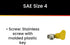 SAE Size 4 Range Mini Key All Stainless Hose Clamp - Pro Tie 33260, 4-Pack
