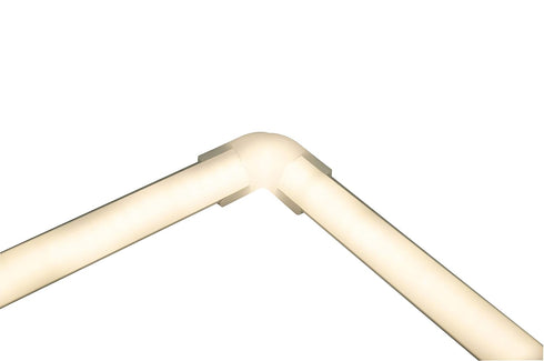 90 Degree Corner Connectors for V Shape LED Aluminum Channel System, 16x16mm with Angle Turning Solution (Pack of 10)