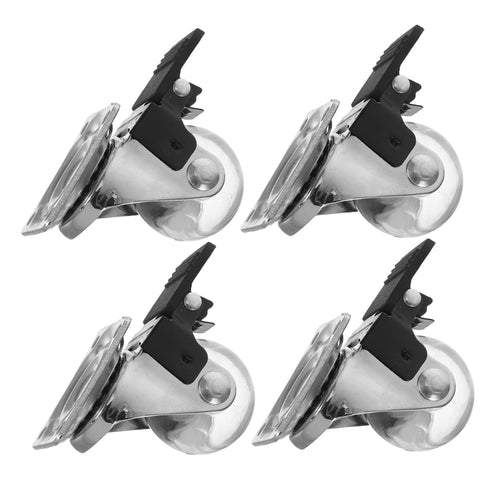 Zerodeko 4pcs Casters Swivel Caster Wheels for Cabinet Office Chair Furniture Bedside