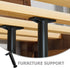 2pcs 20-37cm, Luxshiny Adjustable Plastic Furniture Legs for Bed Frame Support, Telescopic Height Waterproof Cabinet