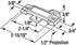 Prime-Line F 2592 Sash Lock, 1/2 In. Latch Projection, Fits Metal Sliding Windows, Diecast Zinc, Painted White, (Single Pack) by PRIME-LINE