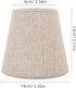 3.5X5.5X5 Inches Cabilock Fabric Drum Lamp Shade with Clip on for Table and Floor Lamps Replacement Lamp Cover Linen