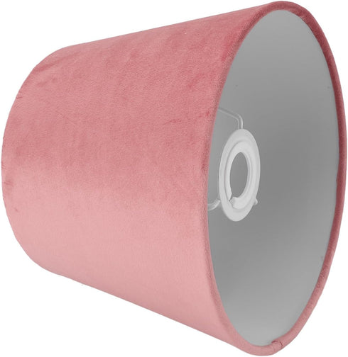 E14 E27 GLOGLOW Nan Velvet Fabric Conical Lampshade, Handcrafted Soft Touch, Dual Use, Perfect for Table and Floor