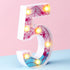 Leinuosen Spider LED Number Lights Birthday Party Decoration Pink Spider Light up Numbers