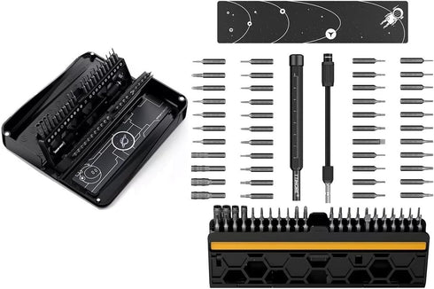 Precision Screwdriver Kit, 47 in 1 Repair Tool Set with Magnetic Driver Bits, Extension Rod, and Storage Box