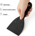 Jiashuoda Set 3Pcs 1.5"/3"/6" Spackle Spackling, Plastic Putty Knife - Black Plastic Scraper Tool, Sizes Knife