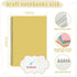 Fuutreo 6 Pcs B5 Spiral Notebook for Work, 10.5 x 7.45 Inch College Ruled Kraft Cover, 70 Sheets, 140 Pages
