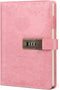 Toplive Diary with Lock, A5 Locking Vintage PU Leather Journal Notebook for