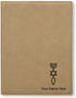 LaserGram Small 7" X 9" Portfolio Notepad, Messianic Symbol, Personalized Engraving Included (Light