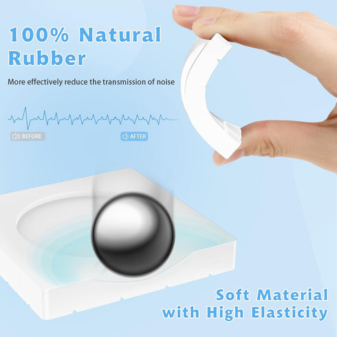 8PCS, SEISSO Anti Vibration Pads, Anti Walk & Anti Shaking Washer Vibration Pads, Noise Reducing Anti Vibration Mat