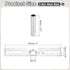 LUMLLSAJI 4" 3 Set 1/8IP Set Light Crossbar Kit, Universal Light Fixture Mounting Bracket with Tap Center Hole Ceiling
