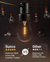 Bulb S14 Bulbs 2-Prong G5 50 1W (4W 2700K Non-Dimmable, 4 Pack. Sunco String Light Replacement, LED for Outdoor