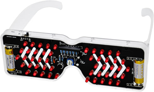 Gikfun Light Up Glasses Soldering Practice Kit Sound Activated LED Eyeglasses DIY