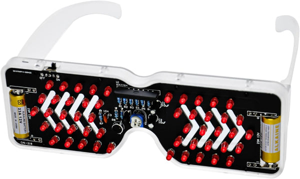 Gikfun Light Up Glasses Soldering Practice Kit Sound Activated LED Eyeglasses DIY