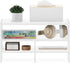 Furinno Hermite Desk Top Organizing Shelf Bookcase, White