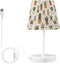 ALAZA Bedside Lamp Cactus Tropical Plants Leaves Table Lamp for Bedroom Desk