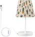 ALAZA Bedside Lamp Cactus Tropical Plants Leaves Table Lamp for Bedroom Desk