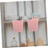5pcs Alipis Rolling Cart Organizers Pink Hanging Cup Holder for Wall Sturdy Storage Box Holder Rolling Cart Accessories