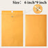 Ctosree 120 Pcs Manilla Envelopes - Clasp Envelopes Bulk Brown Kraft Catalog Envelopes with Gummed Seal (6 x 9 Inch)