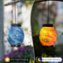 Solar Hanging Lanterns Outdoor, Waterproof Solar Glass Lights, Color Changing Led Lamp Light for Garden Yard Tree Home