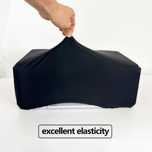 COCOBOW Universal Elastic Waterproof Printer Dust Cover - Minimalist Black Stretch Fabric Protector with Drawstring