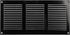 Vent Systems 12'' x 6'' Inch Black Air Vent Cover, Metal Air Return Grill with Built-in Pest Guard Screen
