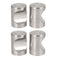 uxcell Dresser Door Cabinet Single Hole Zinc Alloy Flat Cylinder Pull Handles Knob (4pcs)