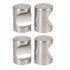 uxcell Dresser Door Cabinet Single Hole Zinc Alloy Flat Cylinder Pull Handles Knob (4pcs)