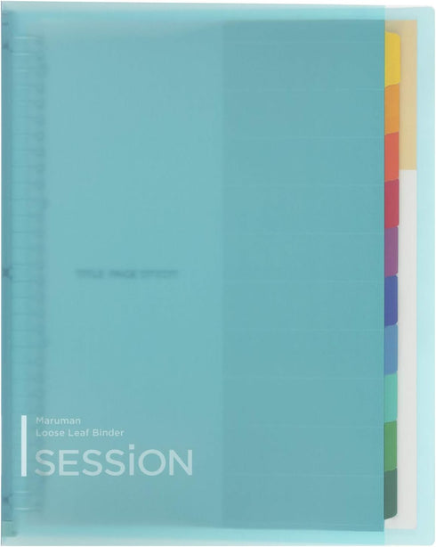 Maruman F584-52 Loose Leaf Binder, A4, Session, 30 Holes, Light Blue