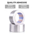 ADHES Premium Aluminum Foil Tape, 2 Rolls x 1.88 Inch x 88 Feet, Heat Proof Metal Duct Tape for HVAC