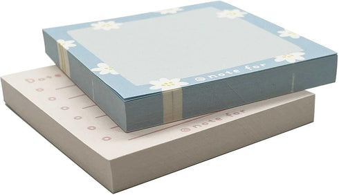 Sticky Notes 200 Sheets, 3 x 3 Inch, 2 Memo Pad Patterns, Self-Stick Pastel Pads, Easy to Post for Teachers Home Office
