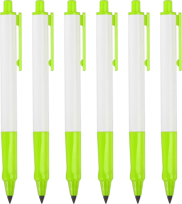 PATIKIL Inkless Pencil, 6 Pack Eternal Pencil Forever Pencils Replaceable Nib for Writing Drawing Office Supplies
