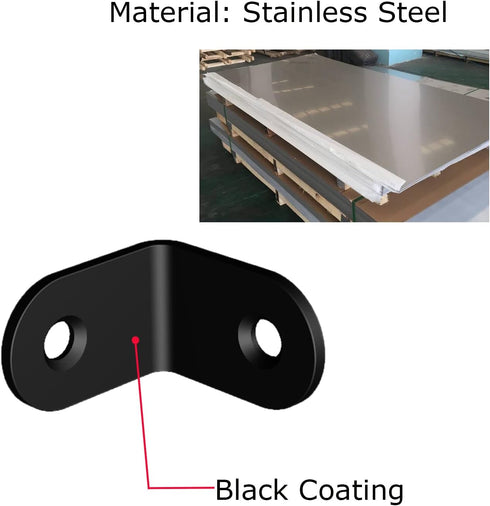 Corner Brace, L Bracket, Stainless Steel Brackets, Small Angle Brackets, Metal Iron Braces for Wood
