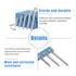 Cotter Pin Assortment, 400PCS Zinc Plated Steel Hairpin Cotter Pins, Split Pin Fastener Clips for Castle Nuts