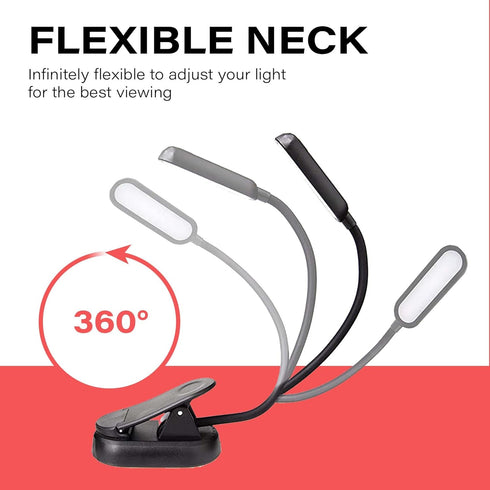 Dimming, 1600K 625nm hooga Amber Book Light Blue Light Blocking Reading Light for Bed, Stepless Rechargeable Clip-On
