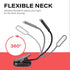 Dimming, 1600K 625nm hooga Amber Book Light Blue Light Blocking Reading Light for Bed, Stepless Rechargeable Clip-On