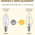 E12 Bulb Dimmable 60 Bulbs 5000K Bulbs, B11 Bulb, 90+CRI, 6W 550LM, 12 Pack Hizashi LED watt Equivalent, Chandelier