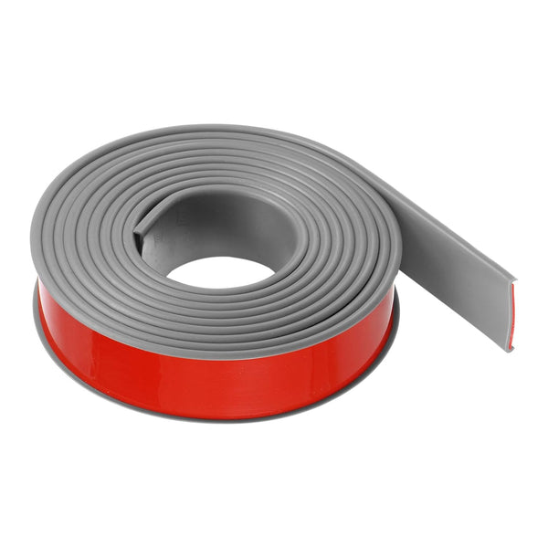 U-Shape Edge Banding 1-1/4" x 9.8ft, Self Adhesive TPE Flexible Veneer Edging for Furniture Cabinet Repair, Gray