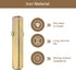 uxcell 2Pcs Door Knob Spindle, 50mm Long Spare Door Handle Spindle Bar for 14mm Thick Doors, Gold