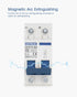 DC Miniature Circuit Breaker, 2 Pole 1000V 32 Amp Isolator for Solar PV System, Thermal Magnetic Trip