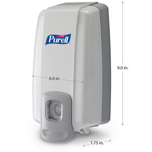 1000 mL (Pack 1) 2120-06 PURELL NXT Push-Style SPACE SAVER Sanitizer Dispenser, Dove Grey, for PURELL NXT Sanitizer Gel