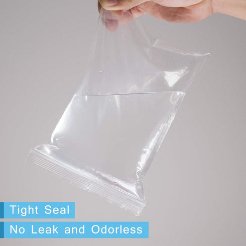 iMailer 100 Count Small Plastic Bags - 3" x 5" Reclosable Zip Bags 2 Mil with Lock Seal for Treats, Snack, Jewelry