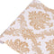 Lependor Gold Damask Peel and Stick Wallpaper Removable Self Adhesive Decorative Wall Paper Roll - 17.71" X 393"